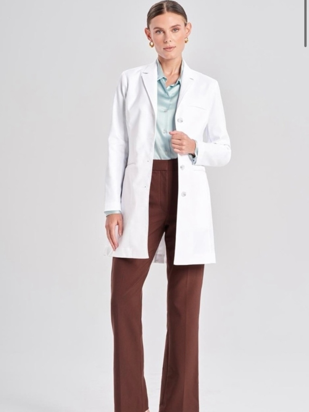 Women’s White Professional Lab Coat - Clean Tailored Styling